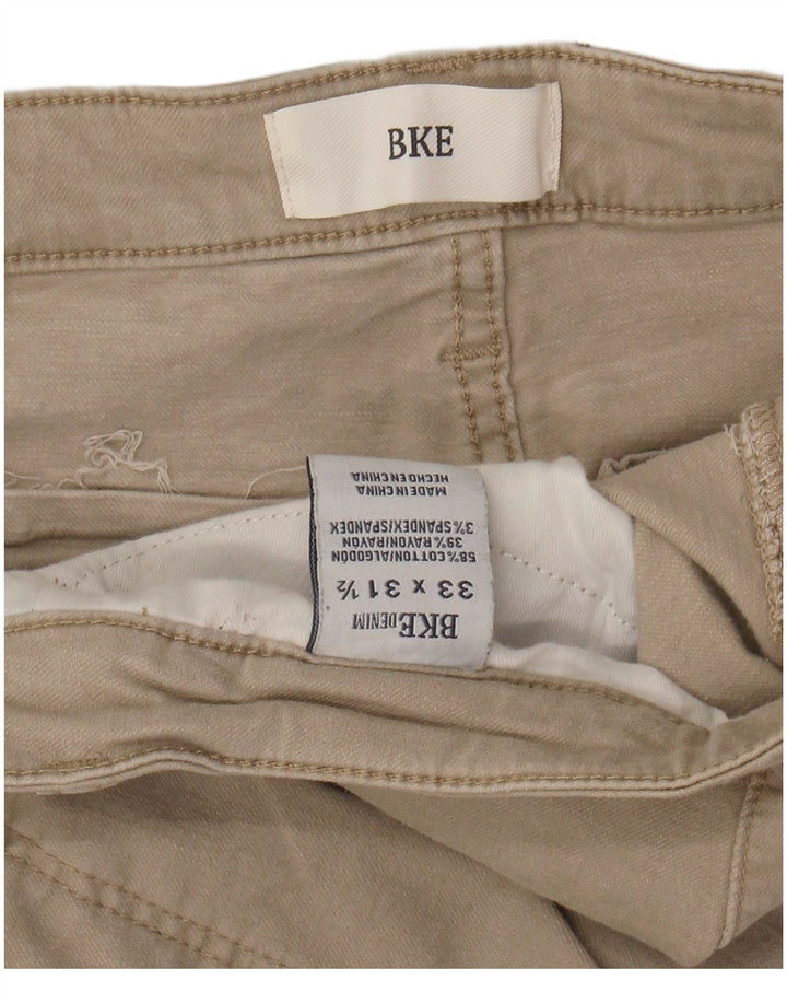 Spodnie damskie BKE Bootcut W33 L31 Beżowa bawełna