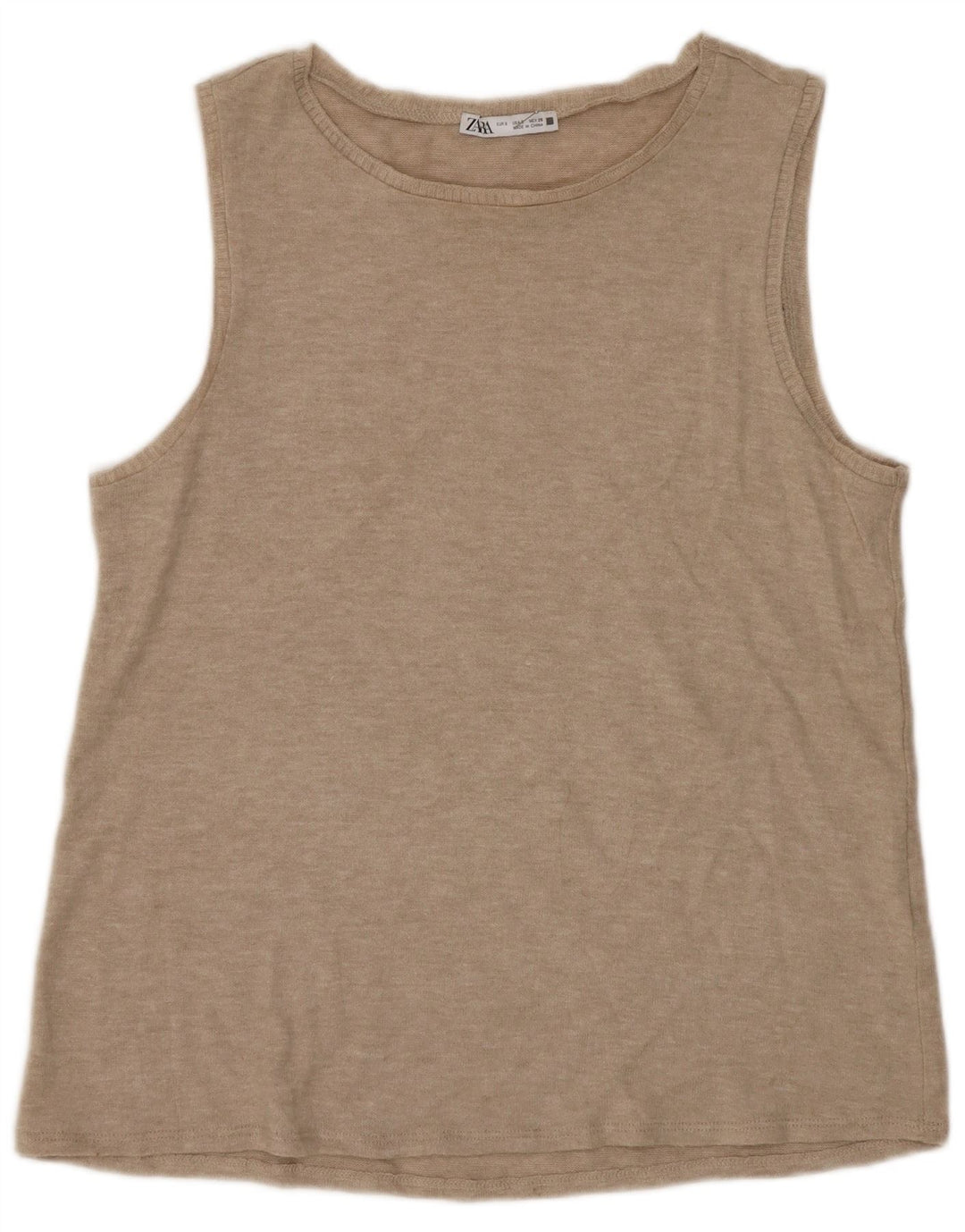 Damska kamizelka Zara Top UK 10 Small Beige Flecked