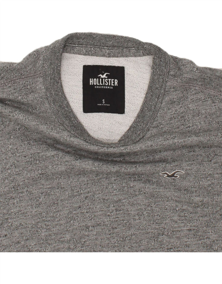 HOLLISTER Mens Sweatshirt Jumper Small Grey Flecked Cotton Vintage Hollister and Second-Hand Hollister from Messina Hembry 