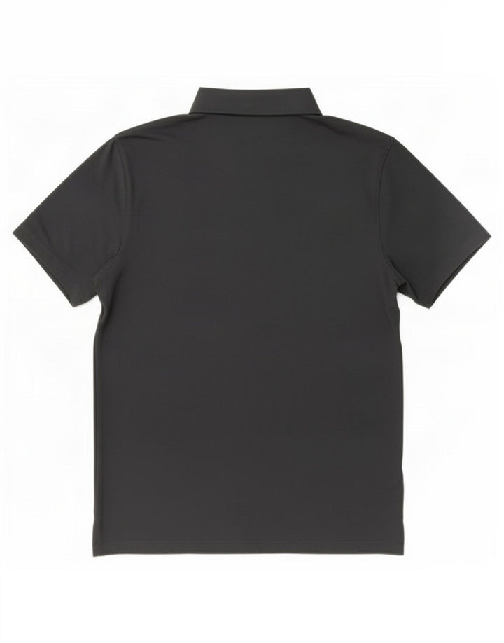 Męska koszulka polo Nike Dri Fit, poliester w średnie szare paski