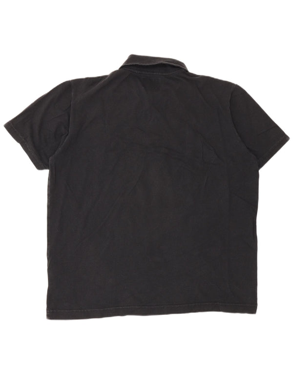 Męska koszulka polo Woolrich, duża, czarna, bawełniana