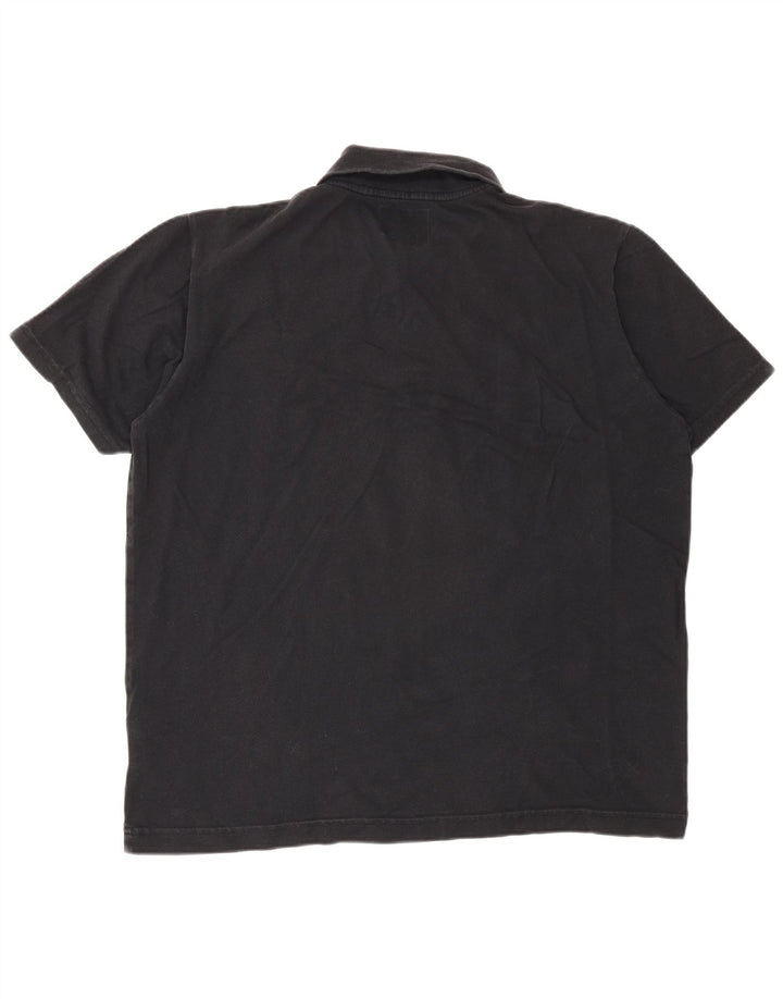 Męska koszulka polo Woolrich, duża, czarna, bawełniana