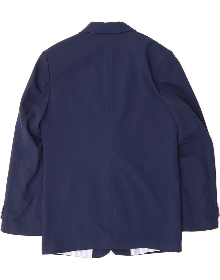 IZOD Boys 2 Button Blazer Jacket 15-16 Years Navy Blue Polyester Vintage Izod and Second-Hand Izod from Messina Hembry 