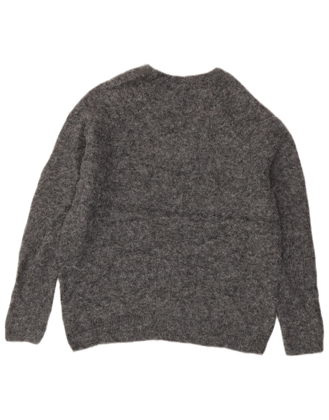 Damski sweter Marks & Spencer z graficznym dekoltem w łódkę, UK 10, mały, szary