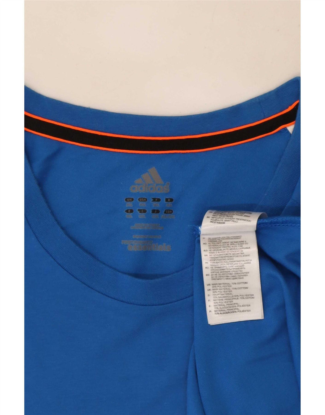 Adidas Męska koszulka Top 2XL Niebieska bawełna
