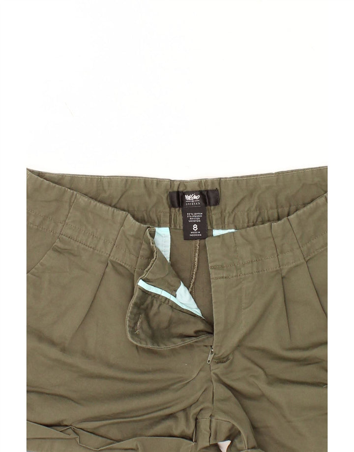 MOSSIMO Womens Chino Shorts US 8 Medium W27 Khaki Cotton Vintage Mossimo and Second-Hand Mossimo from Messina Hembry 