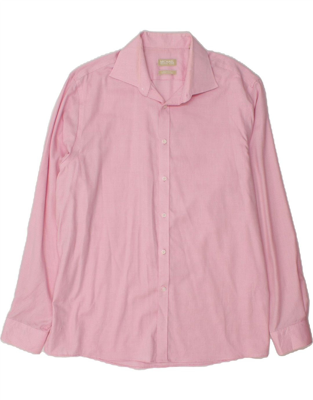 MICHAEL KORS Mens Regular Fit Shirt Size 17 1/2 XL Pink Spotted Vintage Michael Kors and Second-Hand Michael Kors from Messina Hembry 