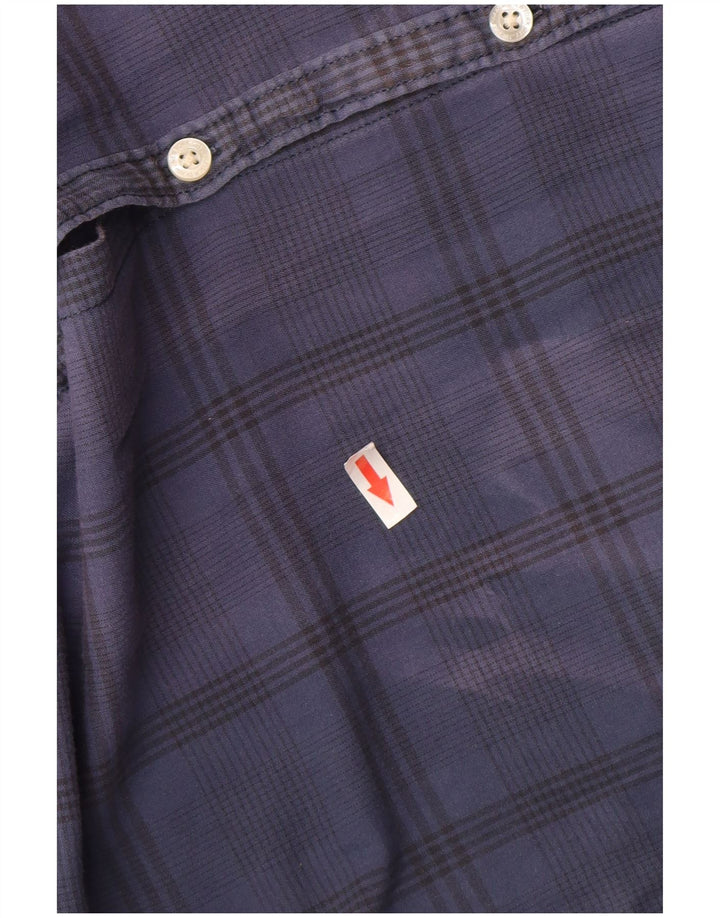 Koszula męska Tommy Hilfiger, bawełniana, w średnią granatową kratkę