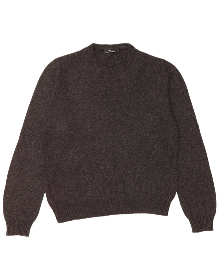 Męski sweter z okrągłym dekoltem Zara, średni czarny