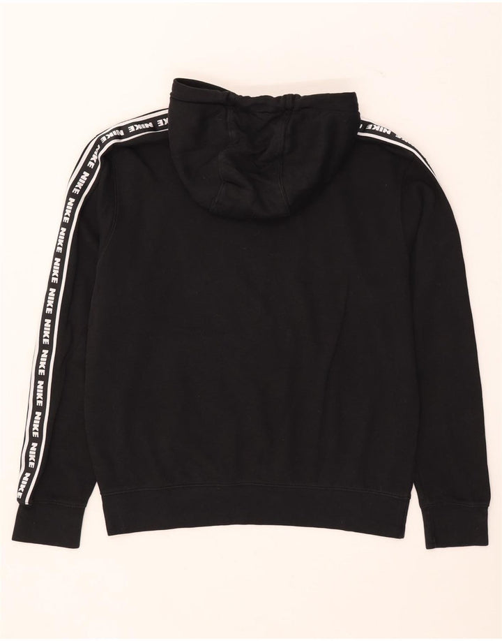 Męski sweter z kapturem Nike z grafiką, średni czarny, bawełniany