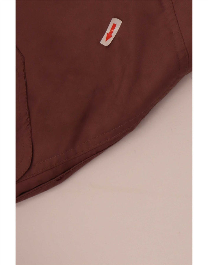 Vintage damska kurtka parka oversize EU 42, duży brązowy poliester
