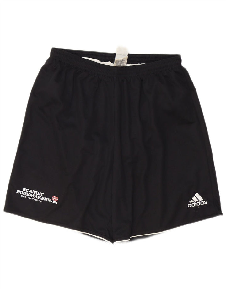 Męskie spodenki sportowe Adidas Climalite, duże, czarne, poliestrowe