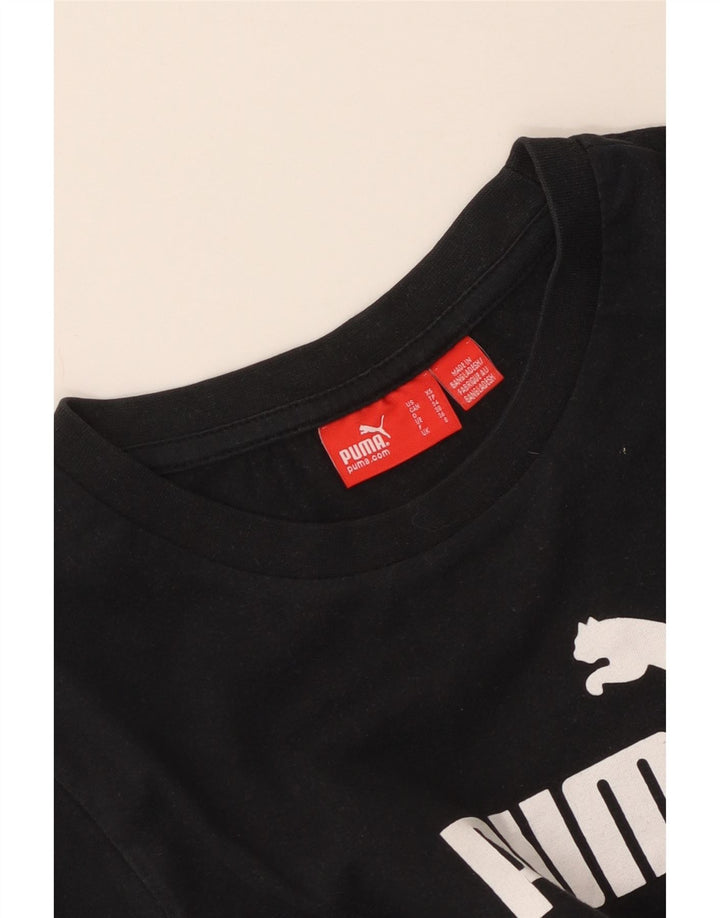 Damska koszulka z grafiką Puma Top UK 8, mała czarna