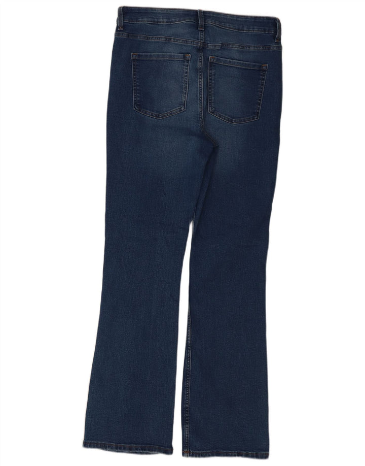 Marks & Spencer Damskie Eva Regular Bootcut Jeansy UK 12 Medium W32 L30 Niebieskie