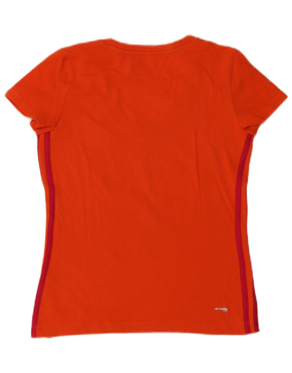 Damska koszulka Adidas Climalite Top UK 8/10 Mała Pomarańczowa Bawełna