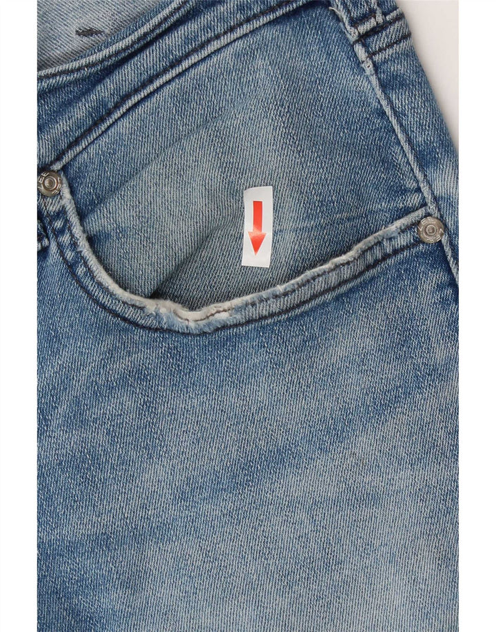 Damskie jeansy Lee Luke Distressed Slim W36 L32 Niebieskie bawełniane