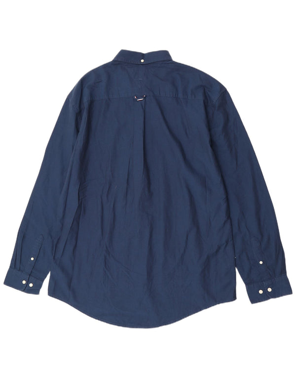 Koszula męska Tommy Hilfiger o dopasowanym kroju 2XL, granatowa, bawełniana