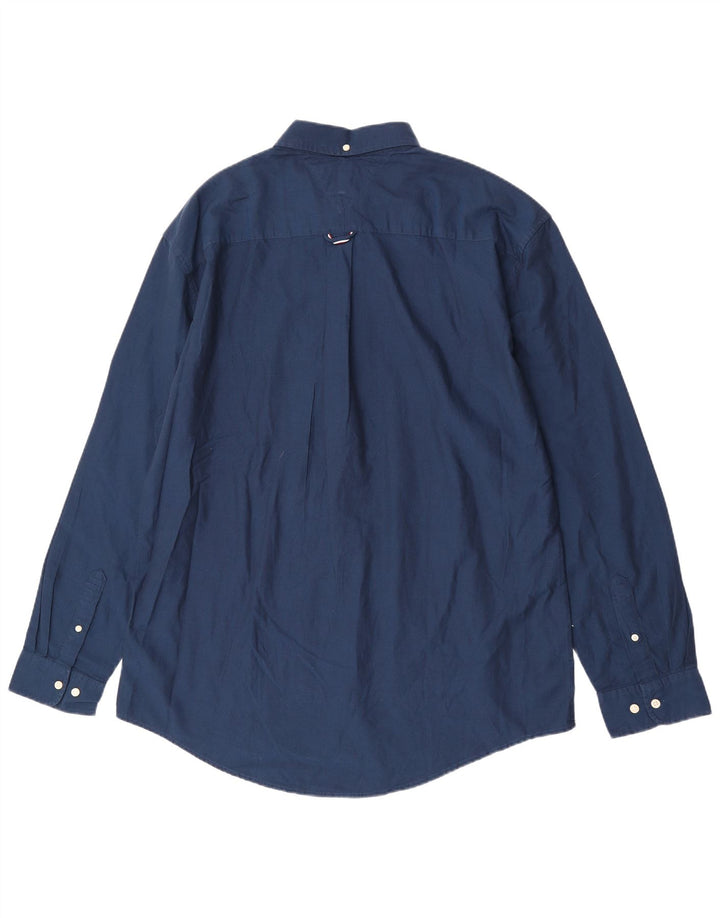 Koszula męska Tommy Hilfiger o dopasowanym kroju 2XL, granatowa, bawełniana