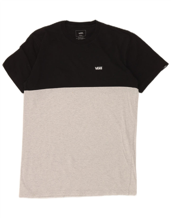 T-shirt męski VANS o klasycznym kroju, bawełniany, w kolorze średniej szarości