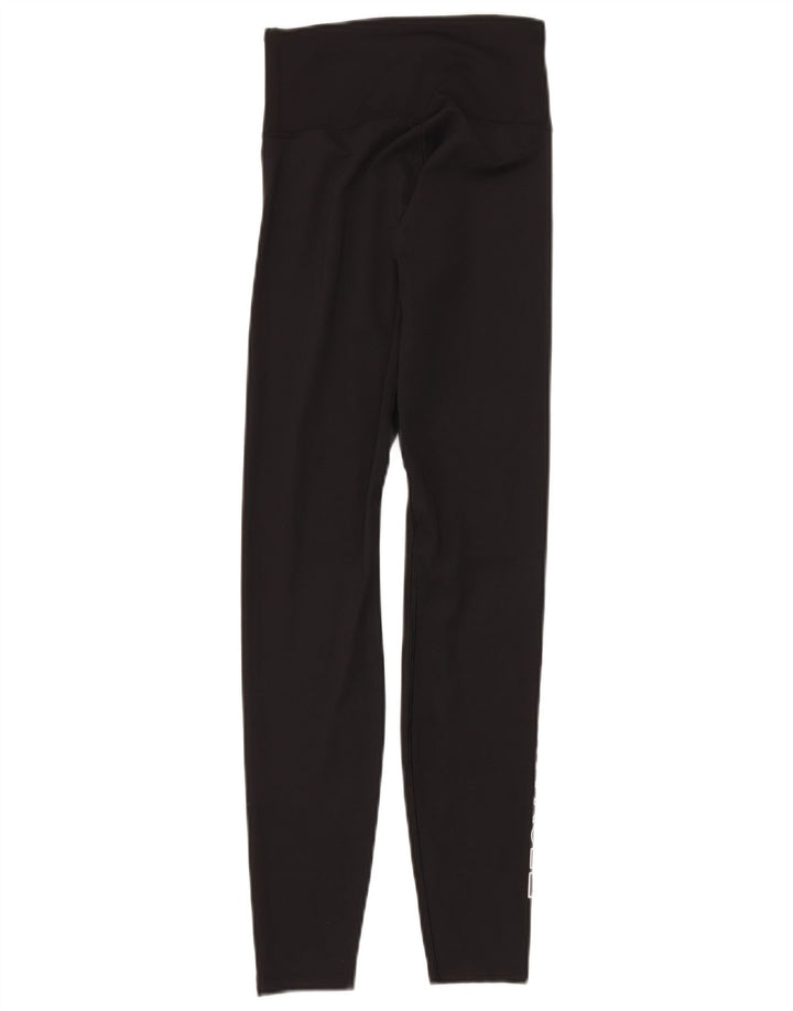 Damskie legginsy The North Face Graphic UK 10, małe, czarne, poliestrowe