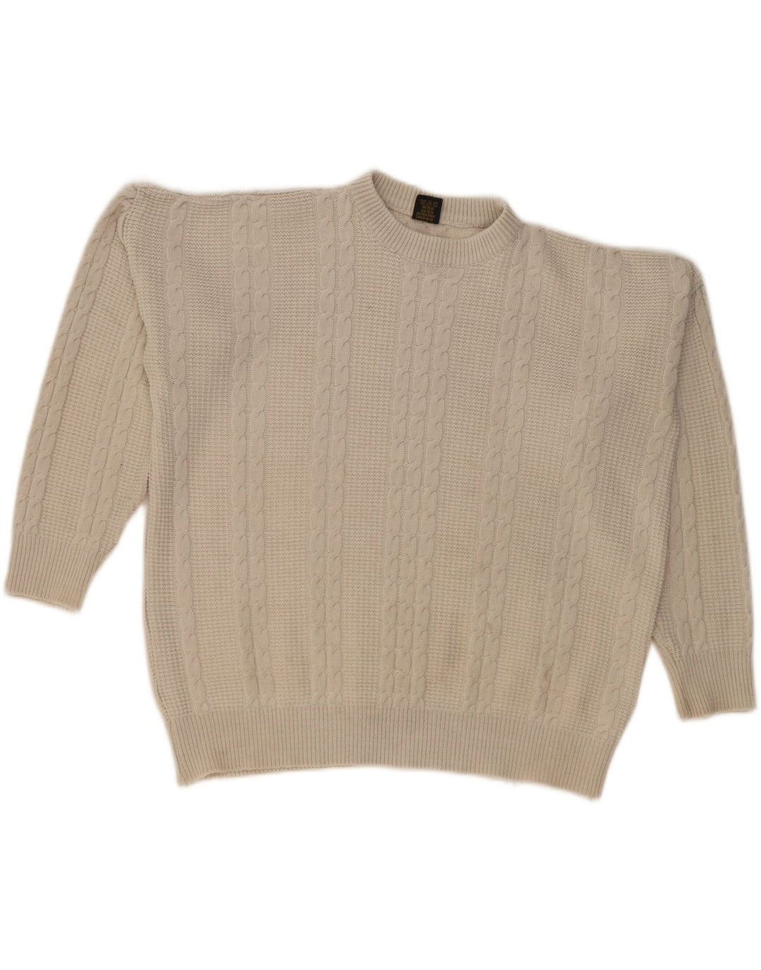 VINTAGE Mens Crew Neck Jumper Sweater XL Grey Vintage Vintage and Second-Hand Vintage from Messina Hembry 