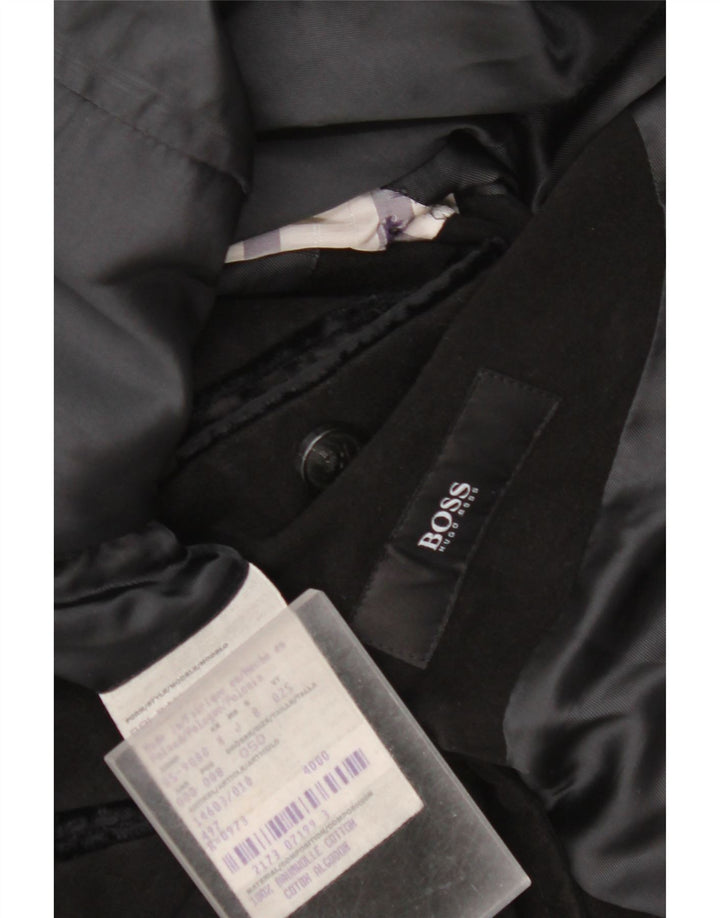 Płaszcz męski Hugo Boss EU 50, duży, czarny, bawełniany