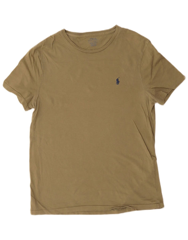 Koszulka Polo Ralph Lauren Męska koszulka o dopasowanym kroju, duża, bawełniana w kolorze khaki