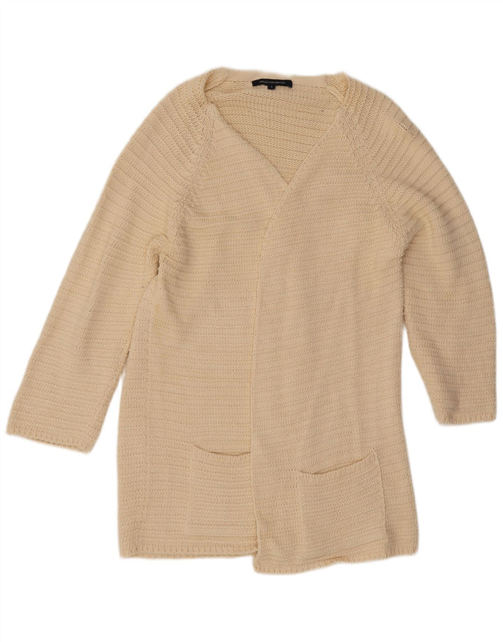 Damski sweter rozpinany French Connection UK 10, mały, w kolorze złamanej bieli