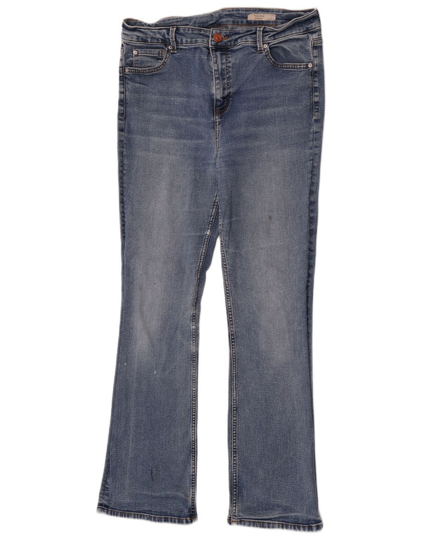 Marks & Spencer Damskie Jeansy Eva Bootcut UK 16 Duże W34 L30 Niebieskie