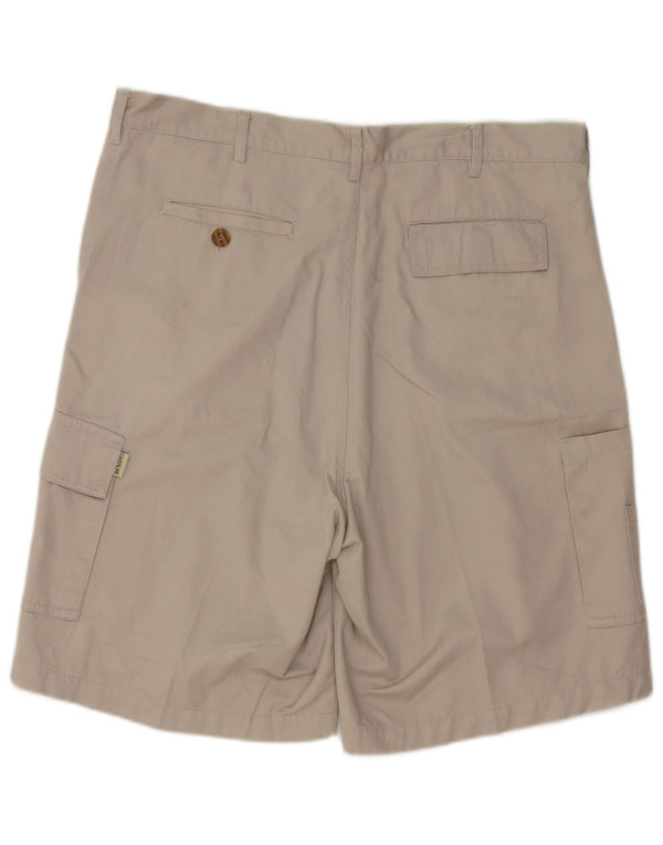 Męskie szorty cargo w stylu vintage, klasyczny krój IT 54 2XL W42, szara bawełna