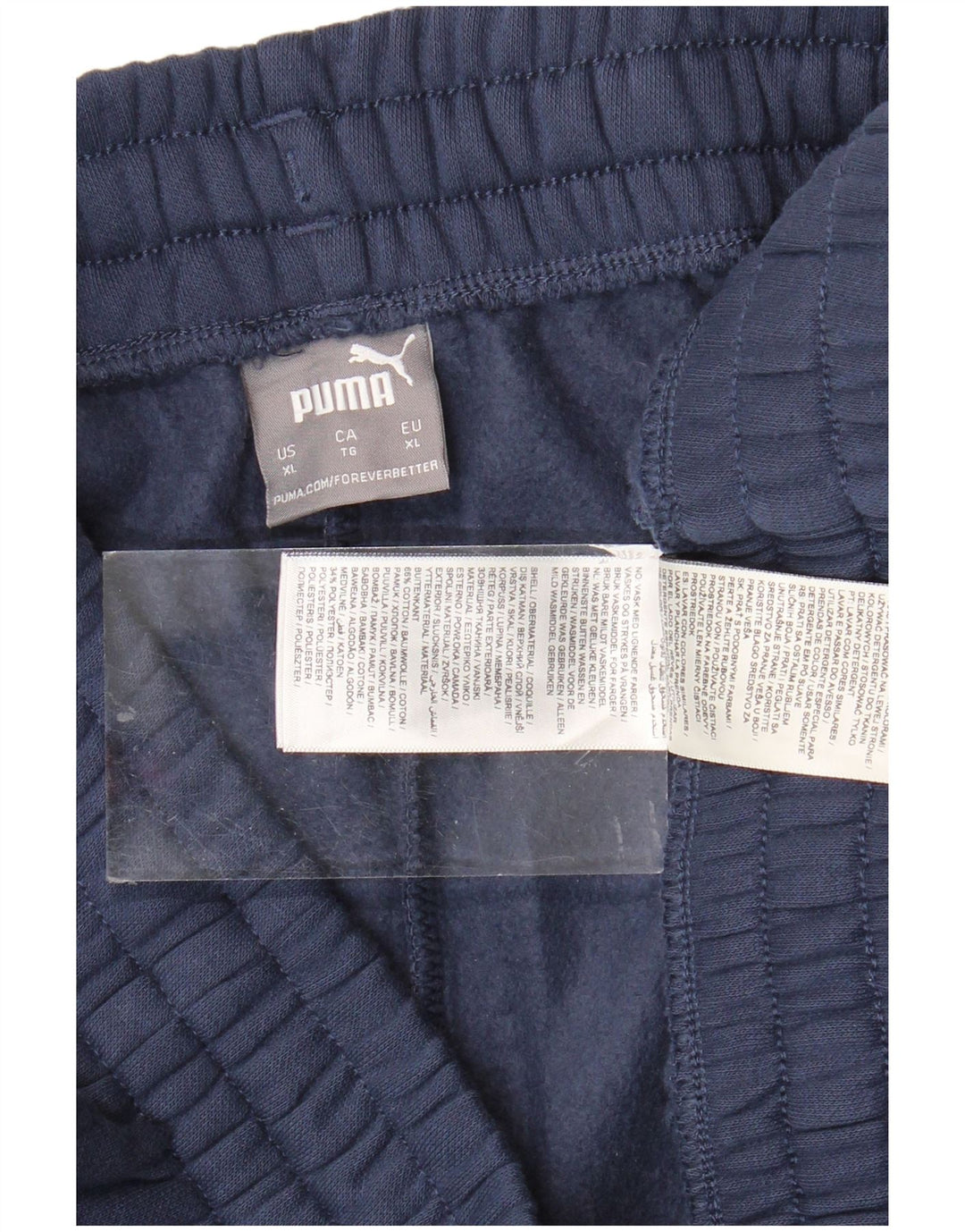 Damskie spodnie dresowe PUMA Joggers UK 18 XL Granatowa bawełna