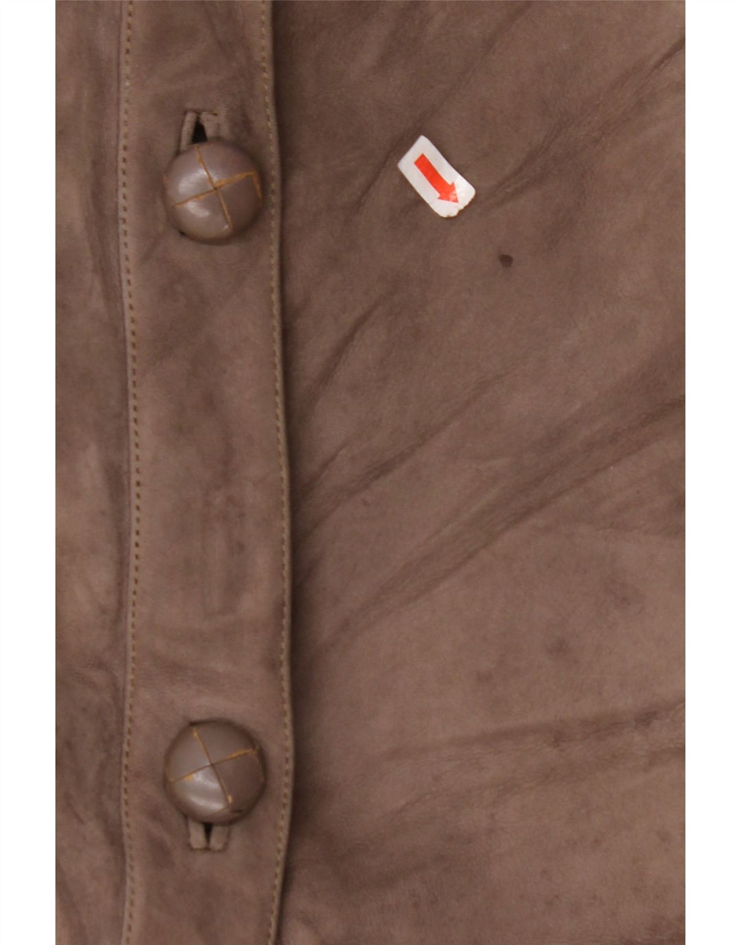 Płaszcz damski VINTAGE Shearling UK 14, duży, beżowy