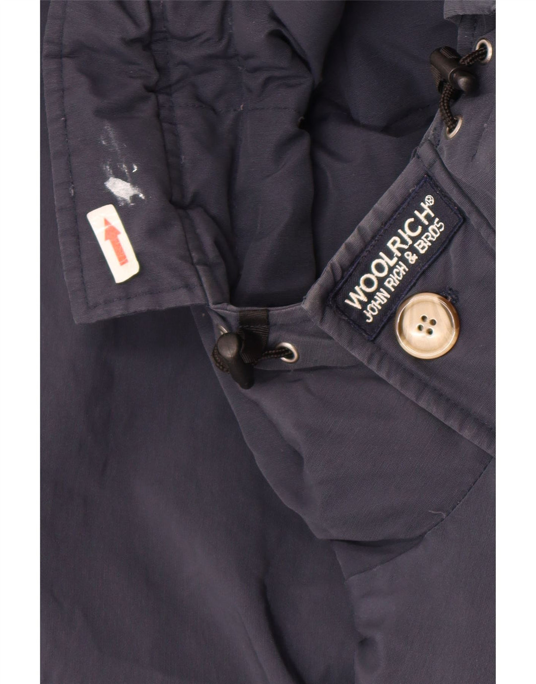 Wyściełana kurtka chłopięca z kapturem Woolrich 9-10 lat, granatowa