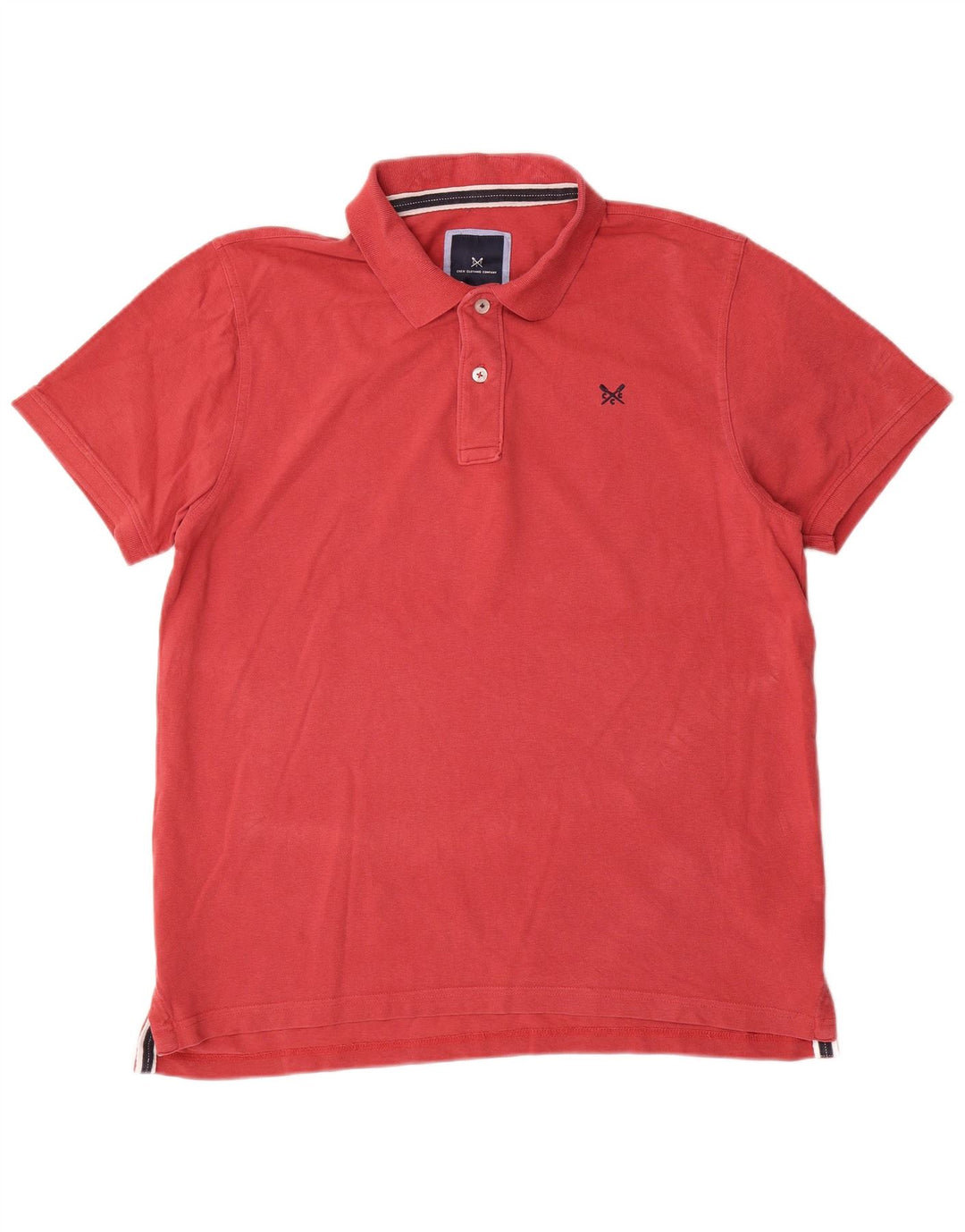 Crew Clothing Męska koszulka polo, duża, czerwona, bawełniana