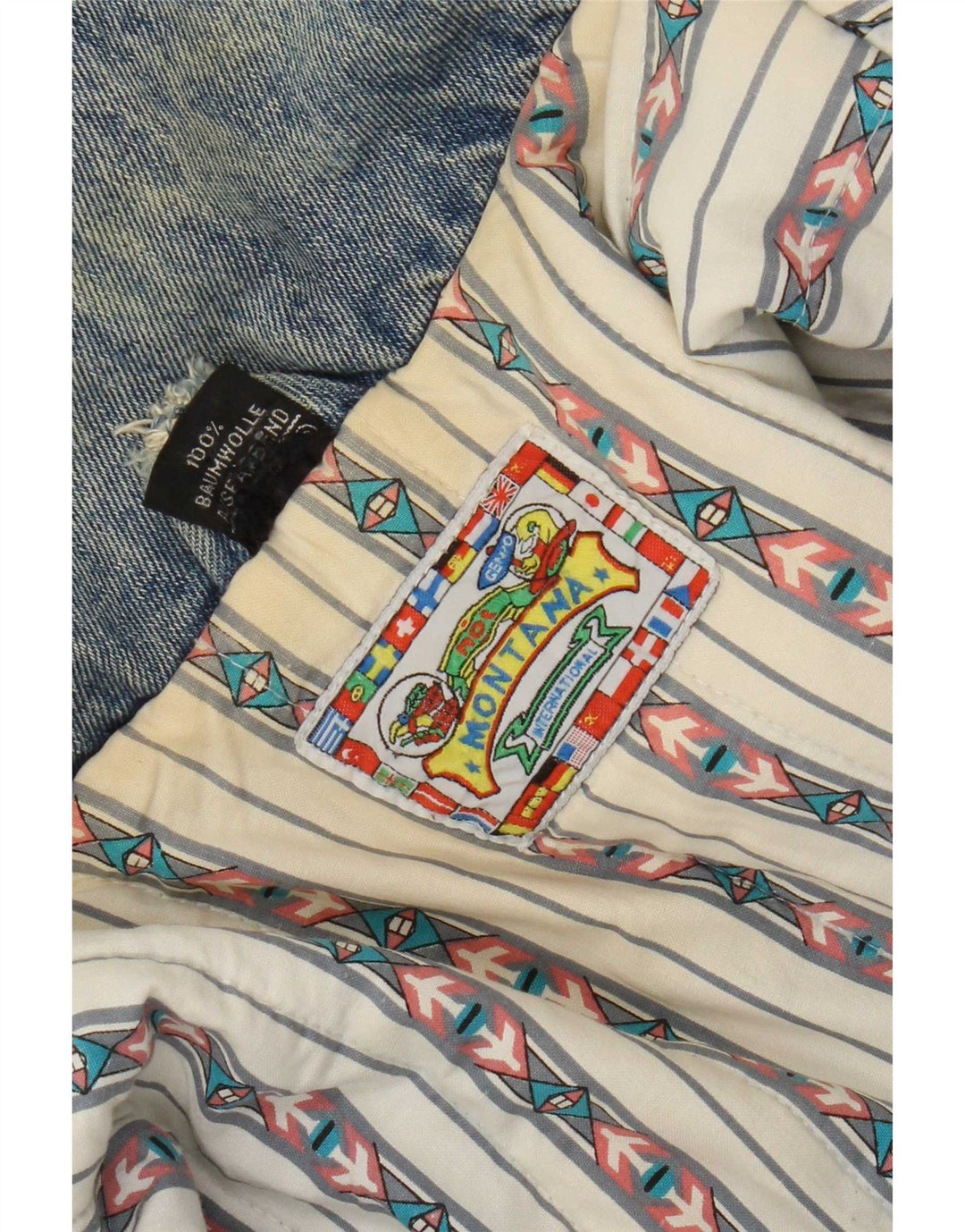 Damska kurtka dżinsowa oversize MONTANA UK 18 XL, niebieska, bawełniana