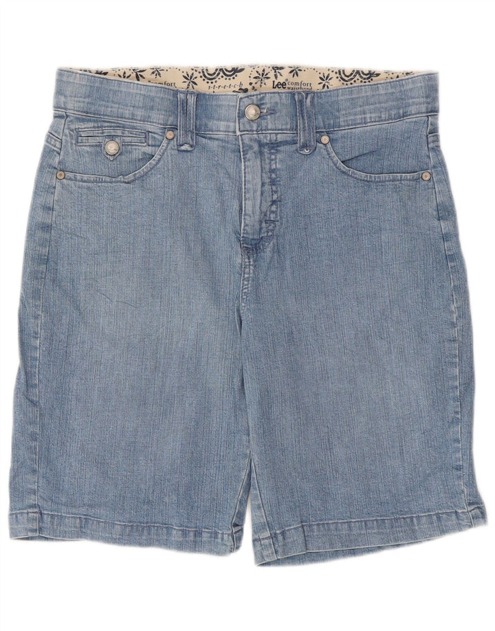 Damskie spodenki jeansowe LEE US 10 Large W32, niebieska bawełna