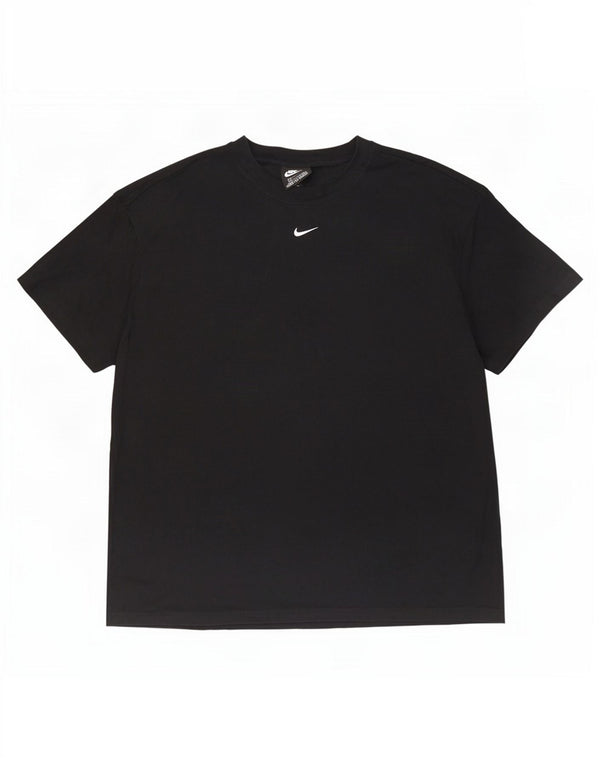 T-shirt męski Nike, średni czarny, bawełniany