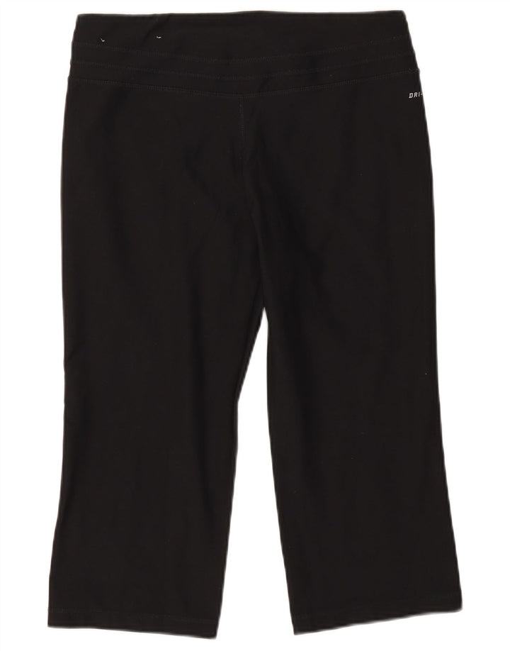 Damskie spodnie dresowe Nike Dri Fit Capri UK 14, średni czarny poliester