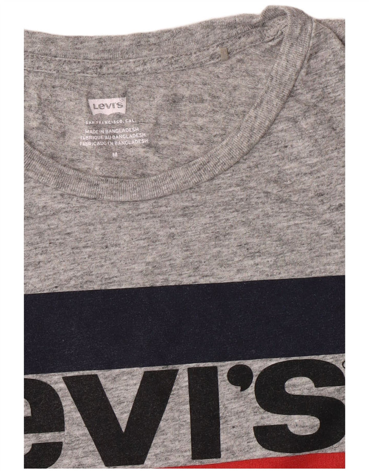 Damska koszulka z grafiką Levi's Top UK 14 Medium Grey Flecked