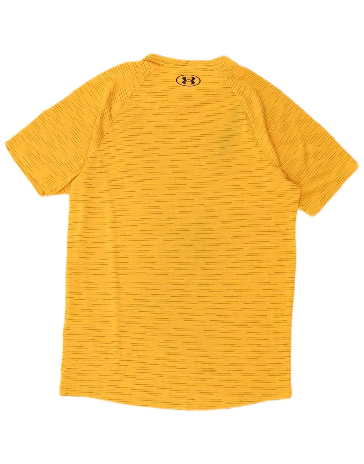 Under Armour Męski T-shirt Top z poliestru w małe żółte paski
