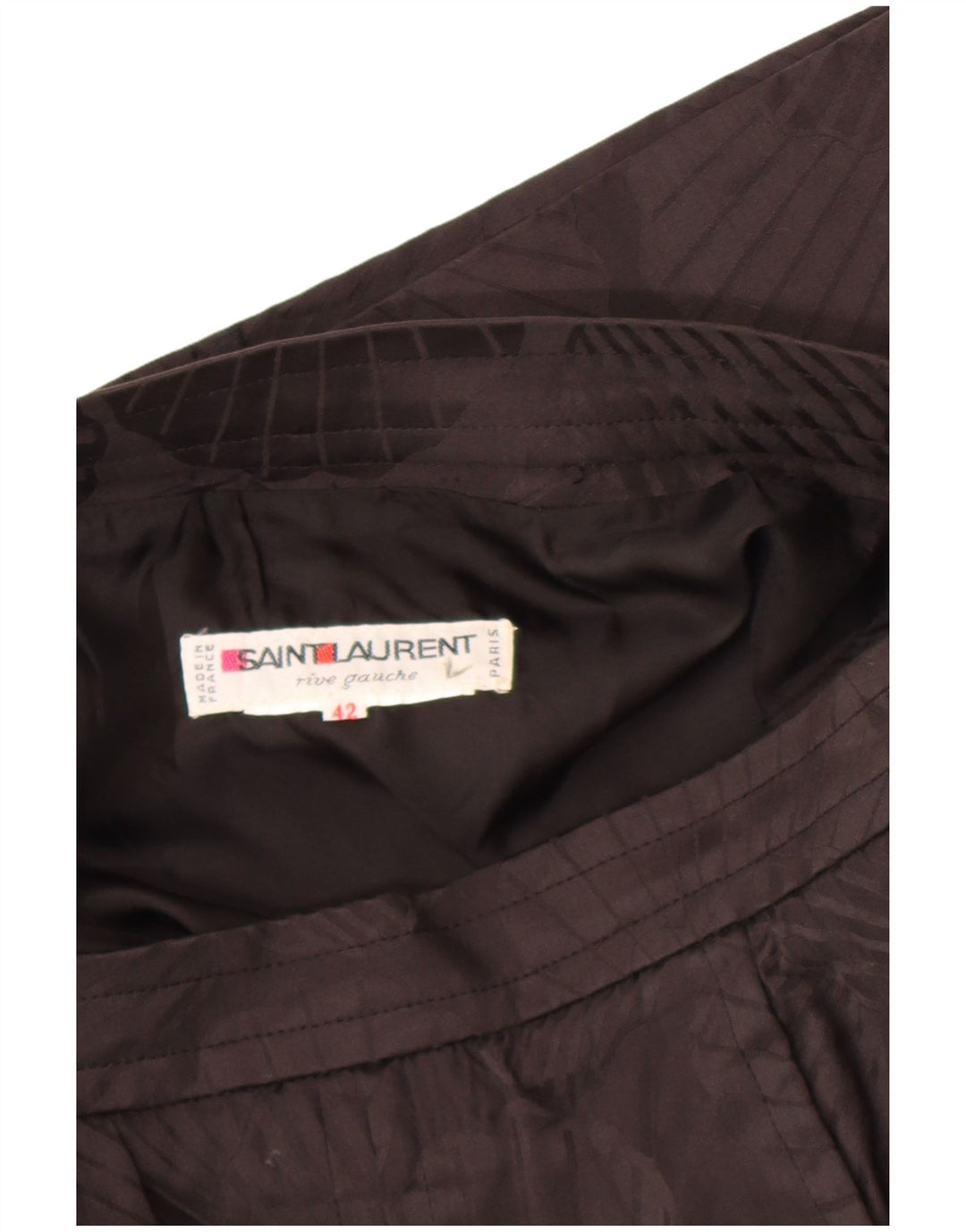 Damska prosta spódnica Saint Laurent IT 42 Medium W30 Czarna, kwiatowa projektantka