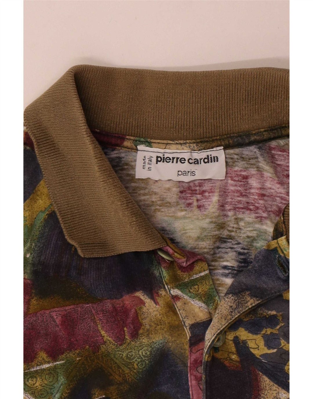 Męska koszulka polo Pierre Cardin z grafiką, średniej wielkości, wielobarwna, geometryczna bawełna