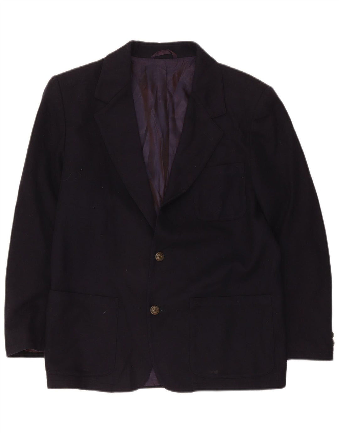 Henry Cottons Chłopięca marynarka zapinana na 2 guziki 14-15 lat Granatowa wełna
