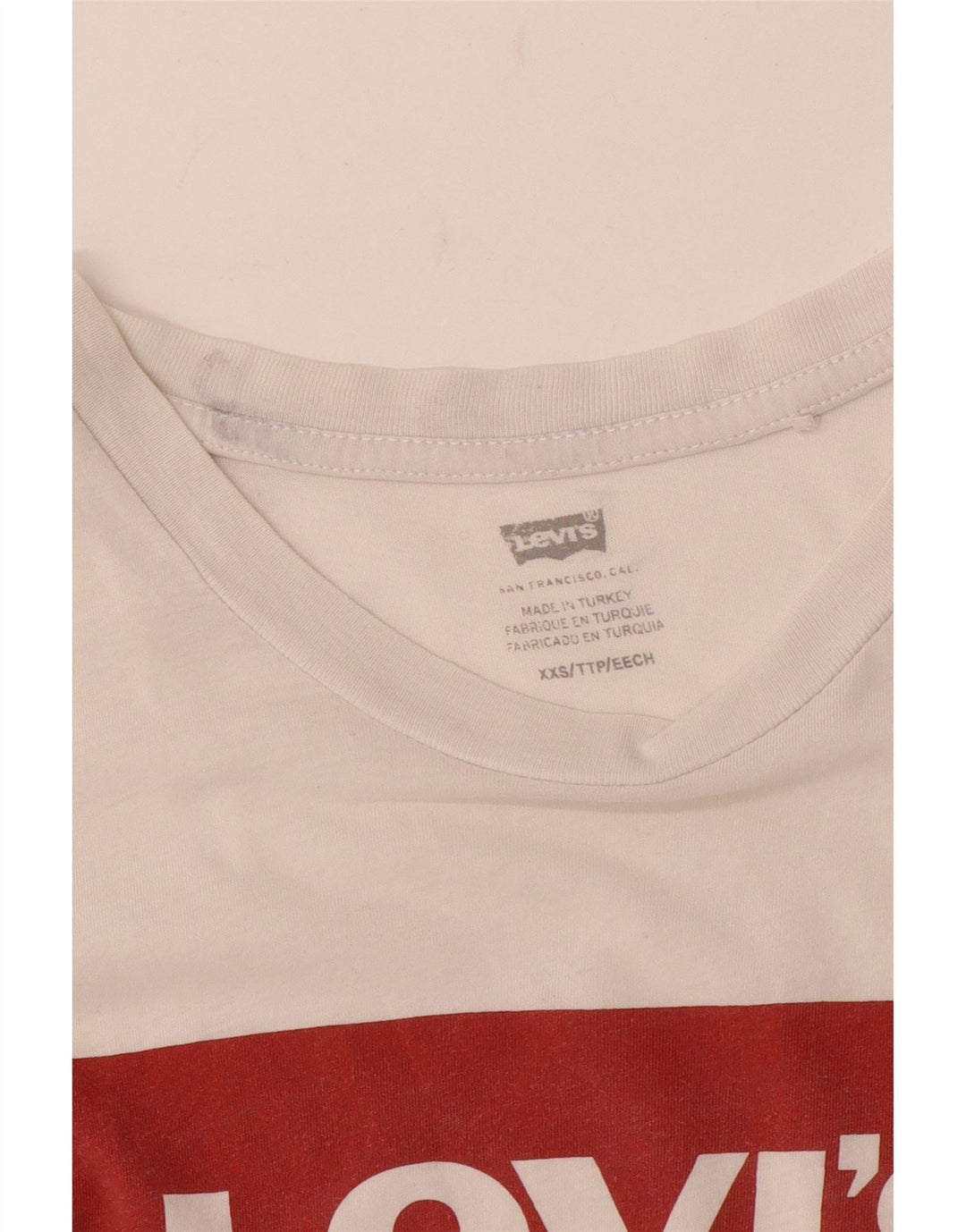 Damska koszulka z grafiką Levi's Top UK 2 2XS biała