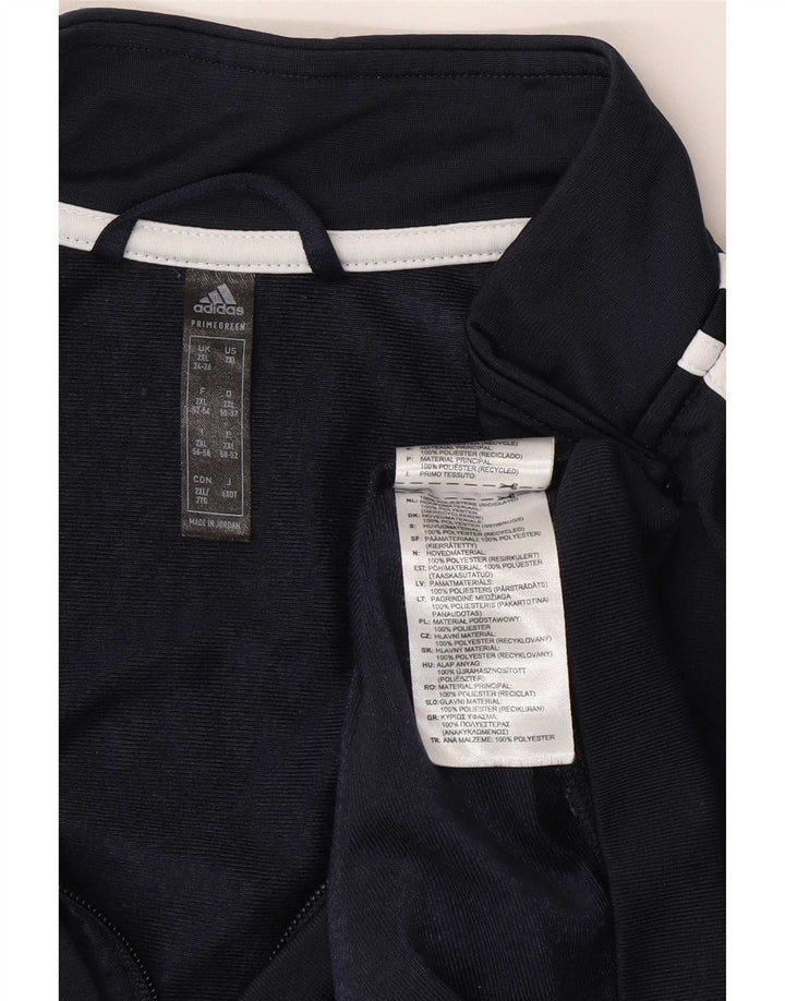 Damska kurtka dresowa Adidas UK 24/26 2XL Granatowy poliester