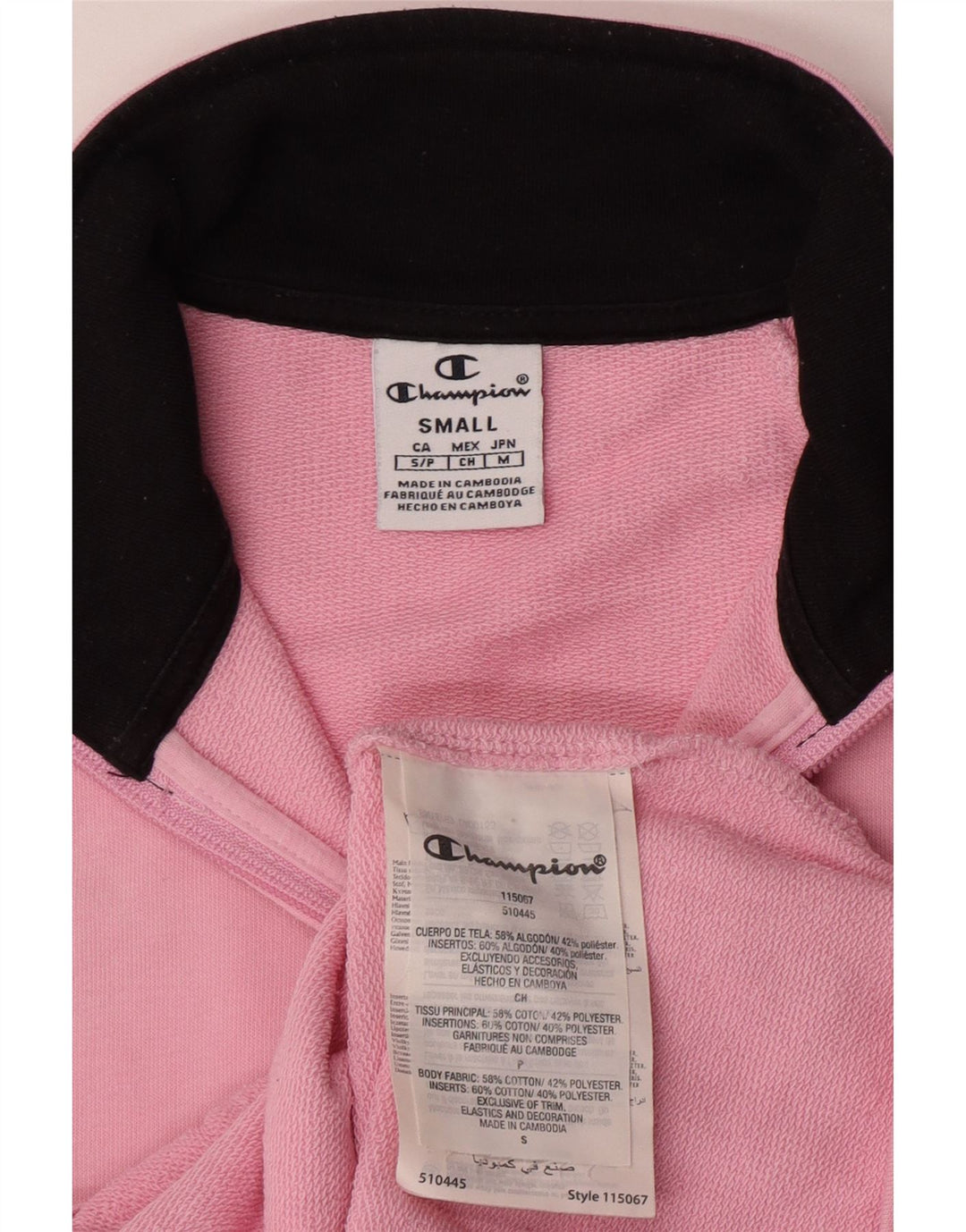 Damska kurtka dresowa Champion UK 10 Small Pink Cotton