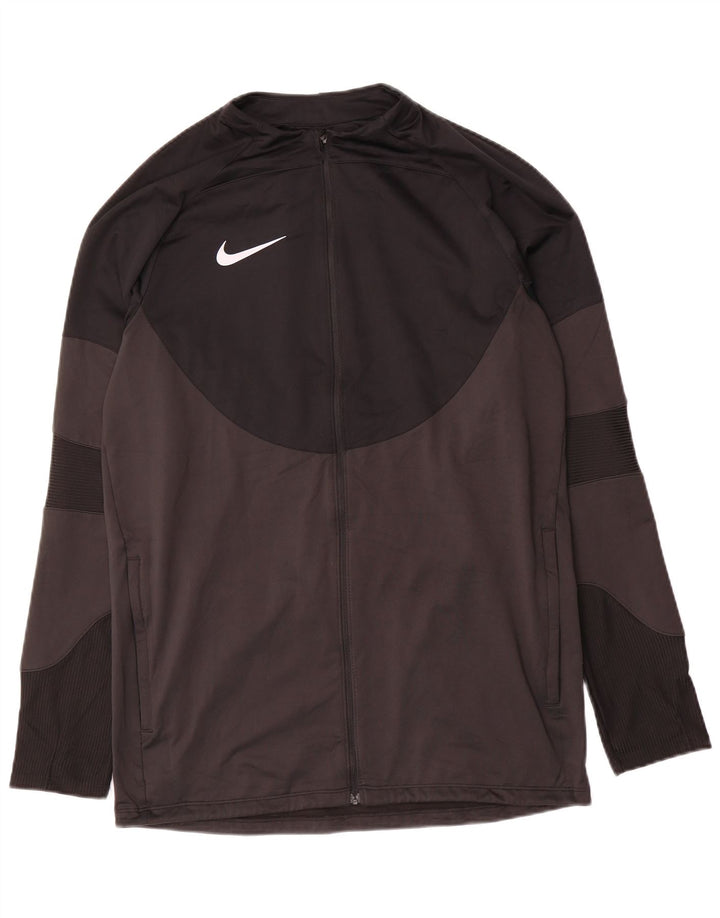 Męska kurtka dresowa Nike Therma-Fit w kolorze średniej czerni
