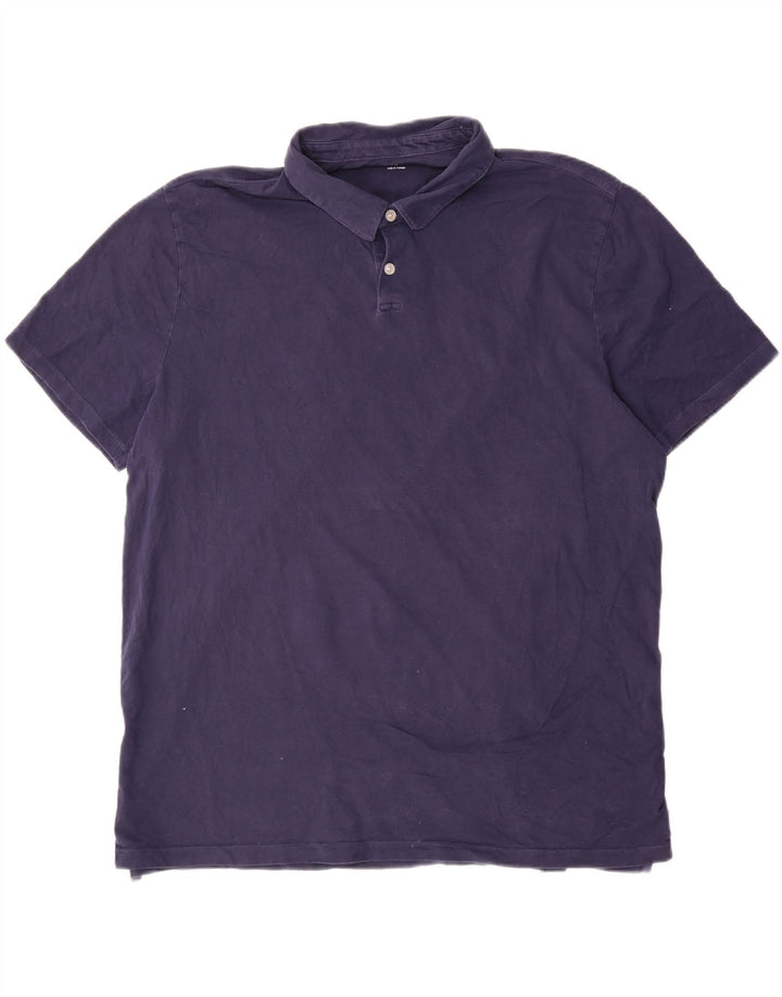 Męska koszulka polo Gap XL, granatowa, bawełniana