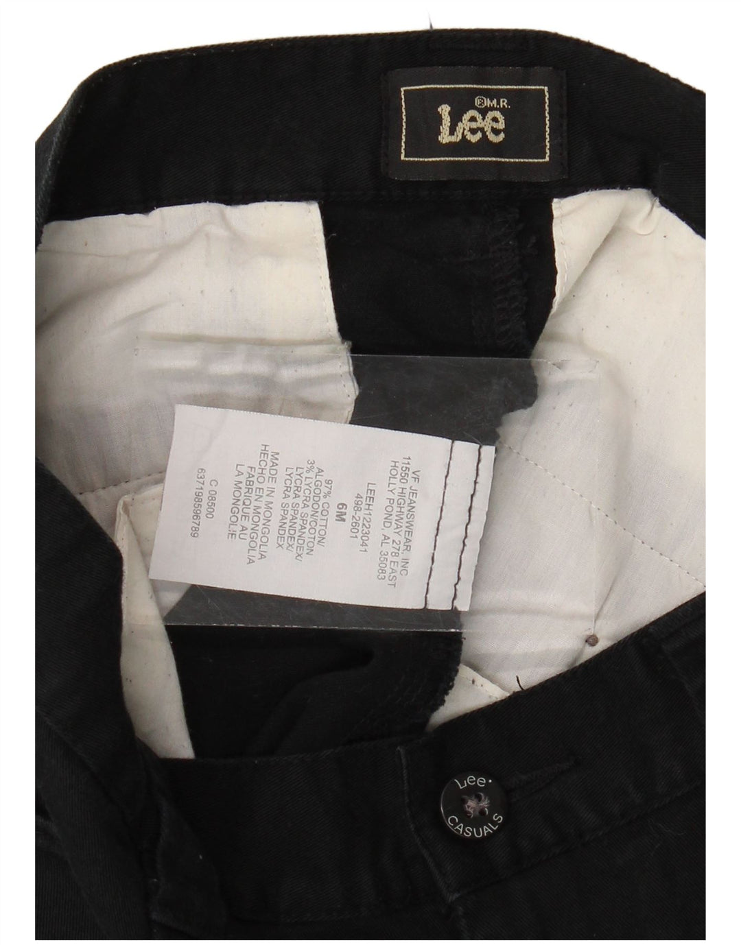 Damskie zwężane spodnie capri z wysokim stanem LEE US 6 Medium W30 L20 czarne