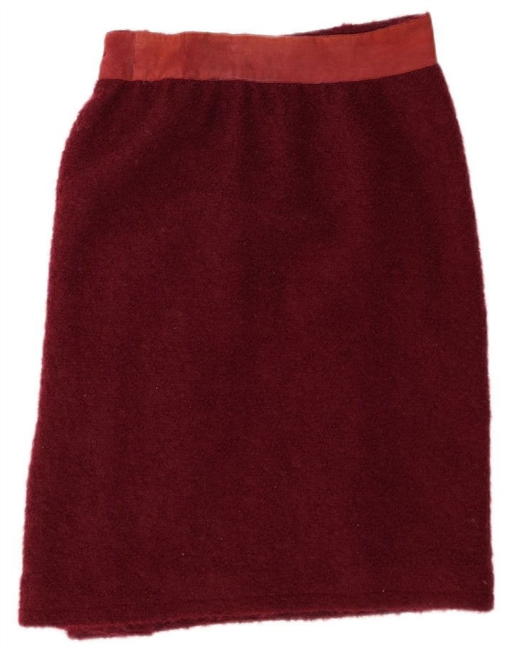 Prosta spódnica damska Alberta Ferretti W30 Średni Burgund